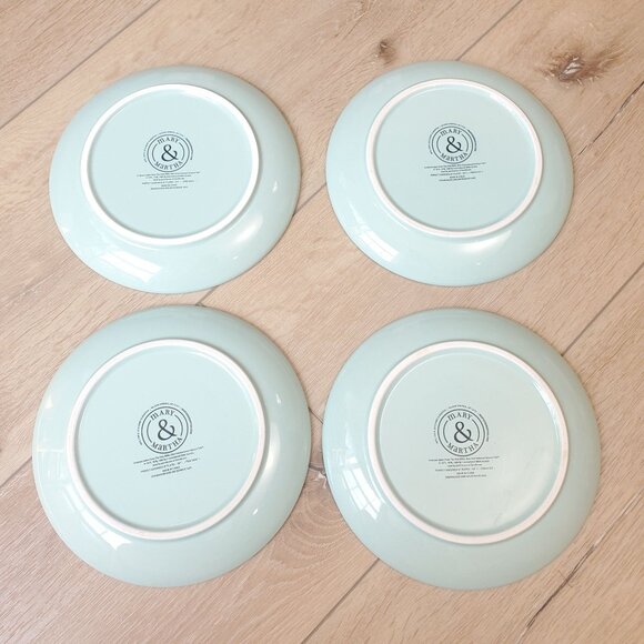Mary & Martha Perfect Goodness Salad Plates Lot of 4 Green White Give Thanks - Picture 2 of 14
